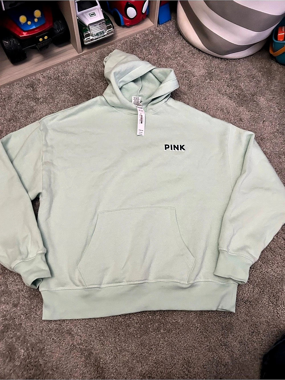 PINK Ski Aspen Hoodie Graphic Hoodie Mint Green XS NWT